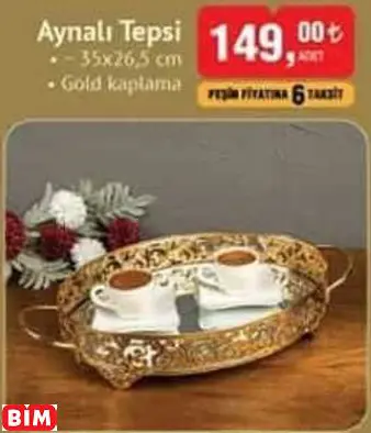 BENANTE AYNALI TEPSİ